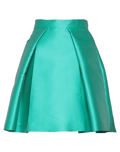 ALBERTA FERRETTI Mini skirt Green 85% Polyester, 15% Silk