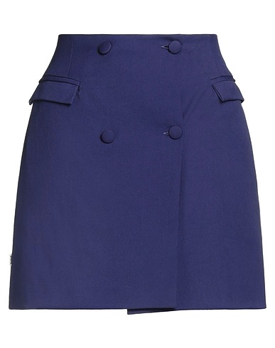 JIJIL Mini skirt Purple 66% Polyester, 33% Viscose, 1% Elastane