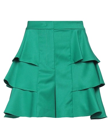 JIJIL Shorts & Bermuda Green 66% Polyester, 33% Viscose, 1% Elastane