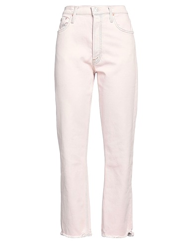 MOTHER Denim trousers Blush 98% Cotton, 2% Elastane