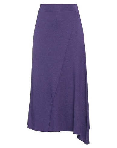 KENZO Midi skirt Dark purple 55% Polyester, 45% Wool
