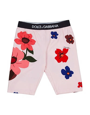 DOLCE&GABBANA Shorts & Bermuda Pink 90% Cotton, 10% Elastane, Polyester, Polyamide