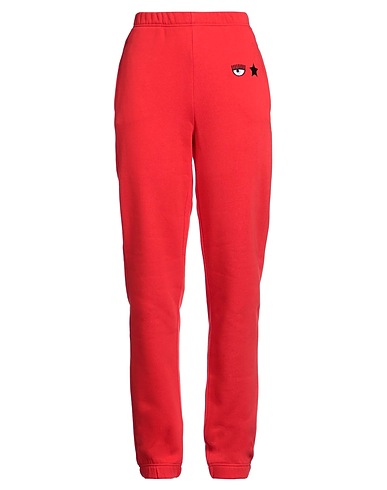 CHIARA FERRAGNI Casual trouser Red 100% Cotton