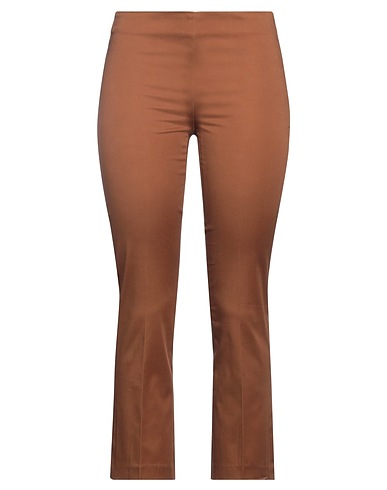 KATE BY LALTRAMODA Casual trouser Brown 98% Cotton, 2% Elastane