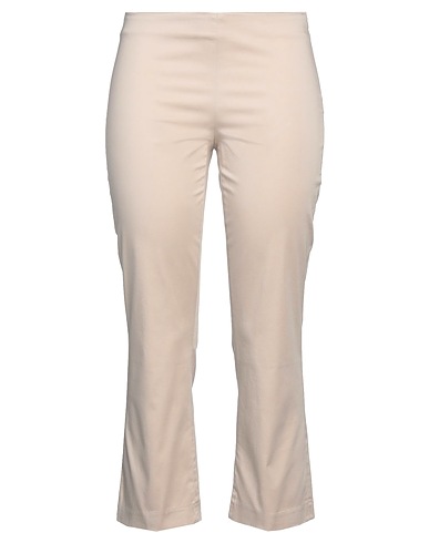 KATE BY LALTRAMODA Casual trouser Beige 98% Cotton, 2% Elastane
