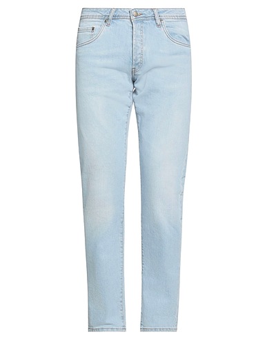 LIU •JO MAN Denim pants Blue 99% Cotton, 1% Elastane