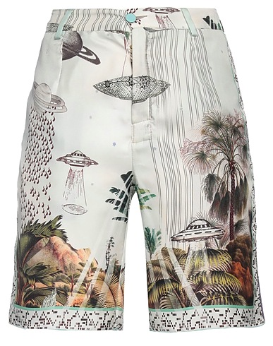 F.R.S FOR RESTLESS SLEEPERS Shorts & Bermuda Light green 51% Cotton, 49% Silk