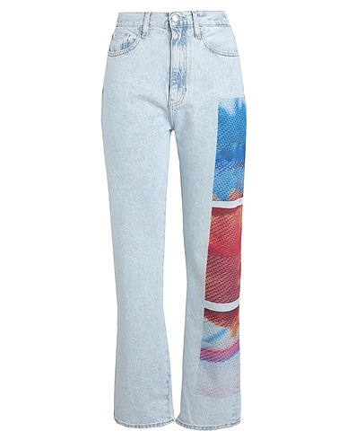 CALVIN KLEIN JEANS Denim trousers Blue 100% Cotton