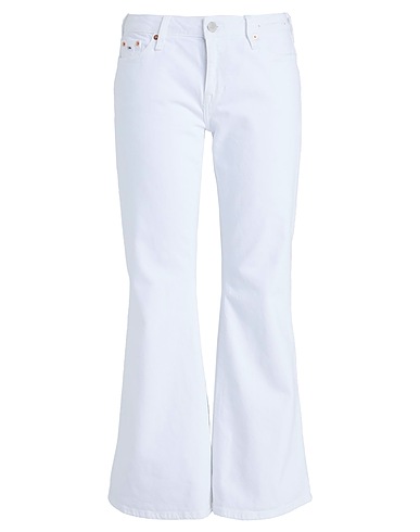 TOMMY JEANS Denim trousers White 99% Cotton, 1% Elastane