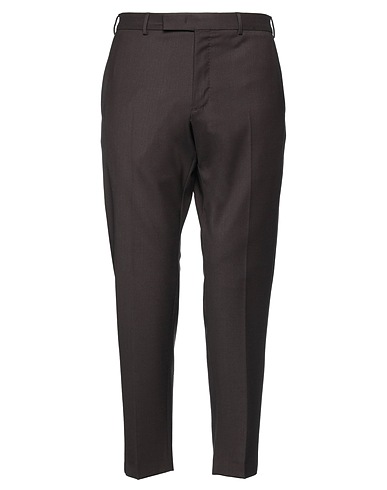 PT Torino Casual παντελόνι Σκούρο καφέ 95% Παρθένο μαλλί, 5% Ελαστάνη