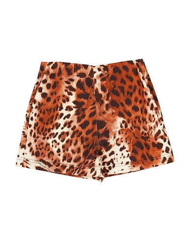 ELISABETTA FRANCHI Denim shorts LA MIA BAMBINA Brown 97% Cotton, 3% Elastane