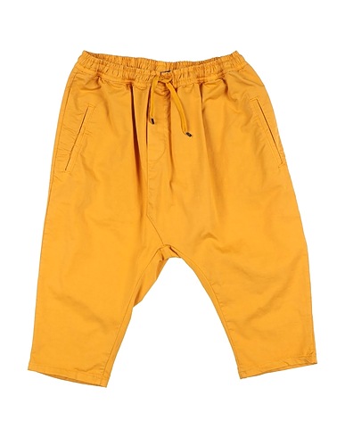 NUMBERS. Casual pants Mustard 98% Cotton, 2% Elastane