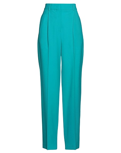 MSGM Casual pants Turquoise 96% Virgin Wool, 4% Elastane