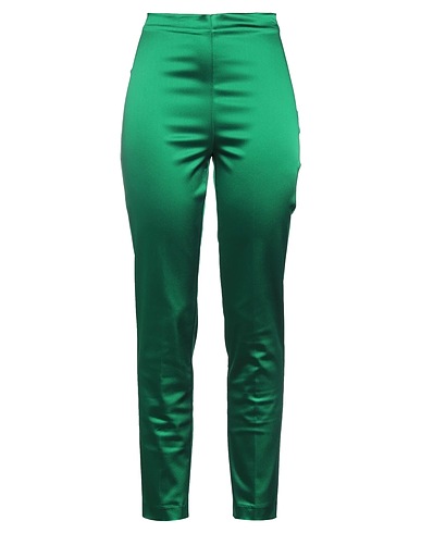 P.A.R.O.S.H. Casual trouser Emerald green 48% Acetate, 45% Polyamide, 7% Elastane