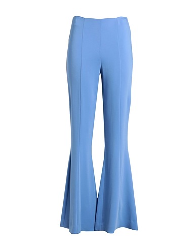 DIANE VON FURSTENBERG Casual trouser Light blue 97% Viscose, 3% Elastane