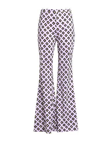 DIANE VON FURSTENBERG Casual trouser Lilac 55% Silk, 45% Cotton