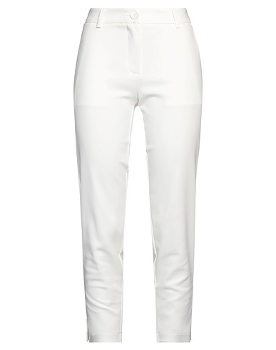 ANONYME DESIGNERS Casual pants White 50% Cotton, 47% Polyamide, 3% Elastane
