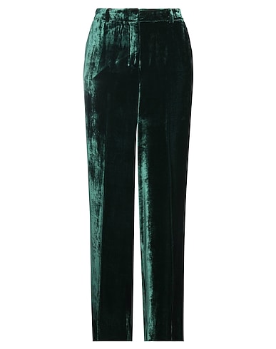 P.A.R.O.S.H. Casual pants Dark green 80% Viscose, 20% Silk