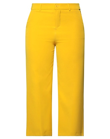 LIU •JO Casual trouser Yellow 88% Polyester, 12% Elastane