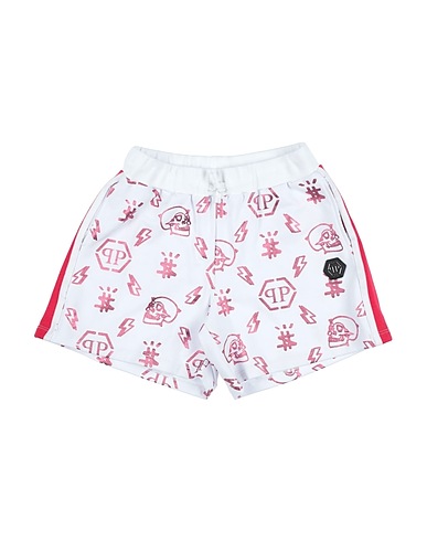 PHILIPP PLEIN Shorts & Bermuda White 95% Cotton, 5% Elastane