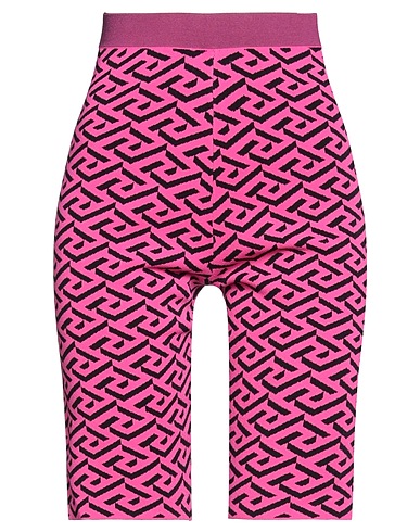 VERSACE Shorts & Bermuda Magenta 82% Viscose, 17% Polyester, 1% Other Fibres