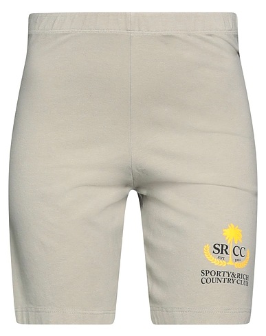 SPORTY & RICH Athletic shorts Sage green 91% Cotton, 9% Elastane