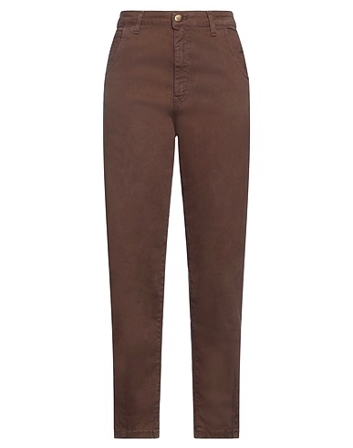 JIJIL Casual pants Brown 97% Cotton, 3% Elastane