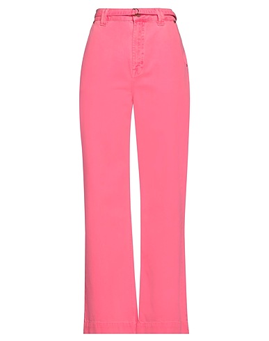 ESSENTIEL ANTWERP Denim trousers Fuchsia 100% Cotton