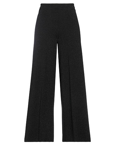 CIRCUS HOTEL Pantalone Nero 64% Viscosa, 36% Poliammide