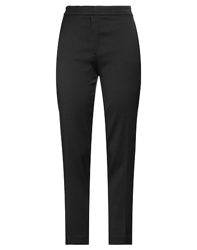TRUE ROYAL Casual trouser Black 87% Viscose, 12% Wool, 1% Elastane