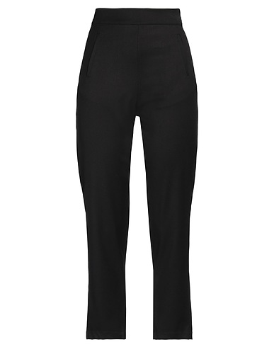 JIJIL Casual trouser Black 66% Polyester, 33% Viscose, 1% Elastane