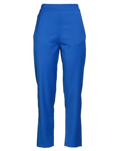 JIJIL Casual trouser Blue 66% Polyester, 33% Viscose, 1% Elastane