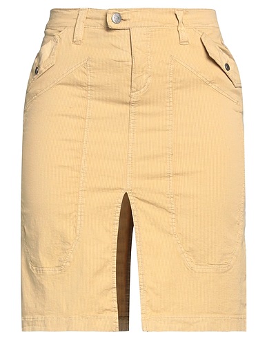 JECKERSON Mini skirt Camel 98% Cotton, 2% Elastane