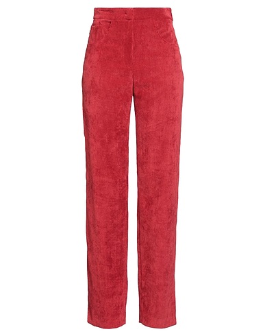JIJIL Casual trouser Brick red 90% Polyester, 8% Polyamide, 2% Elastane
