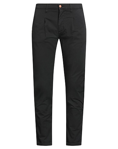 GREY DANIELE ALESSANDRINI Casual trouser Black 98% Cotton, 2% Elastane