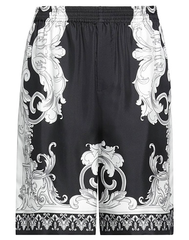 VERSACE Shorts & Bermuda Black 100% Silk