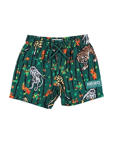 KENZO KIDS Swim shorts Green 100% Polyester