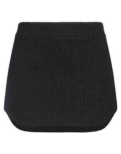 DSQUARED2 Minirock Schwarz 48% Baumwolle, 28% Viskose, 18% Acryl, 4% Andere Fasern, 2% Polyester