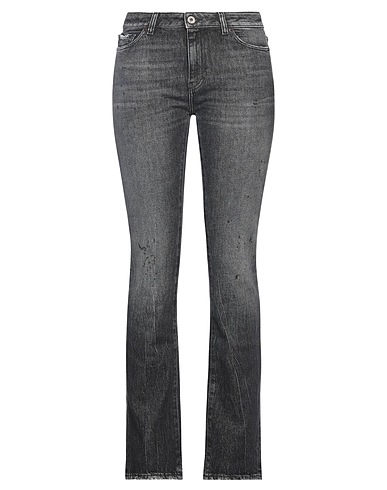 PENCE Denim trousers Black 99% Cotton, 1% Elastane