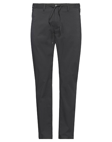 4/10 FOUR.TEN INDUSTRY Casual trouser Black 62% Cotton, 35% Nylon, 3% Elastane