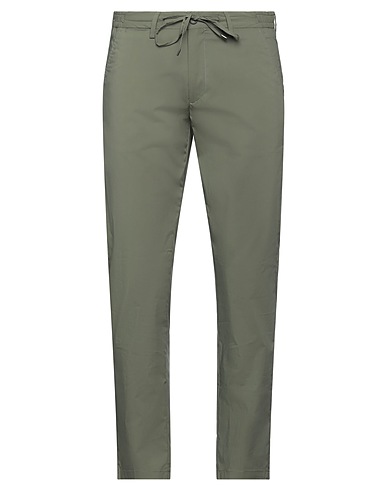 4/10 FOUR.TEN INDUSTRY Casual trouser Military green 62% Cotton, 35% Nylon, 3% Elastane