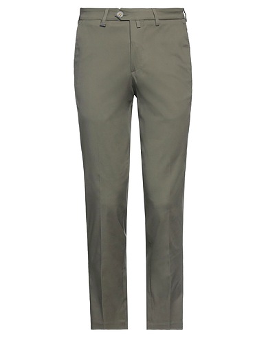BARBATI Casual pants Military green 97% Cotton, 3% Elastane