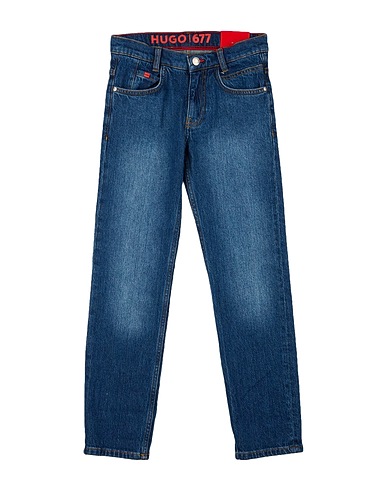 HUGO Denim pants Blue 99% Cotton, 1% Elastane