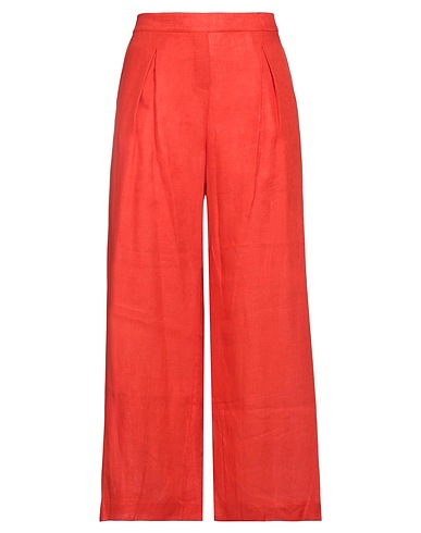 CLIPS Casual pants Orange 100% Linen