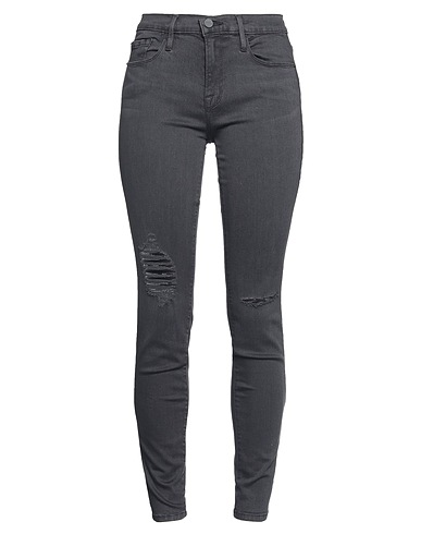 FRAME Denim trousers Charcoal 50% Modal, 41% Cotton, 6% Polyester, 3% Elastane