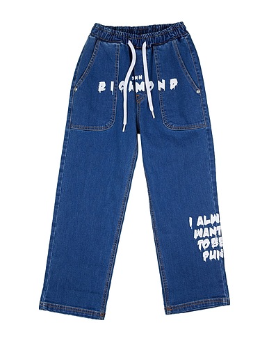 JOHN RICHMOND Denim trousers Blue 98% Cotton, 2% Elastane