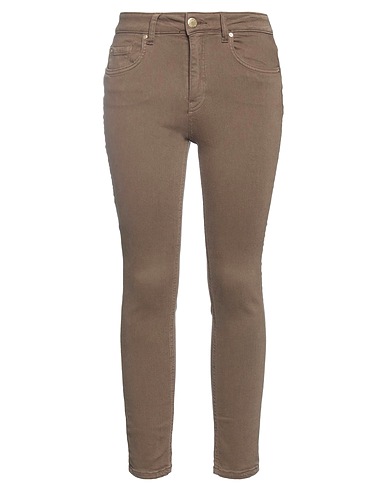 PINKO Denim trousers Military green 40% Cotton, 30% Viscose, 25% Lyocell, 5% Polyester