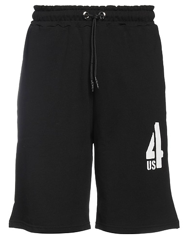 PACIOTTI 4US Pantalone felpa Nero 100% Cotone
