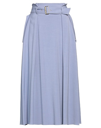 ELISABETTA FRANCHI Gonna midi Blu chiaro 81% Viscosa, 17% Lana Vergine, 2% Elastan