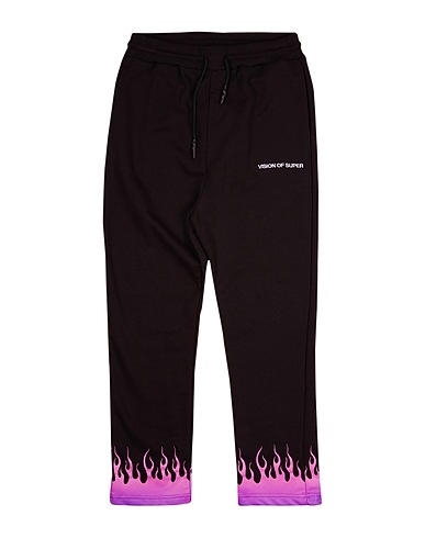 VISION OF SUPER Casual pants Black 100% Cotton